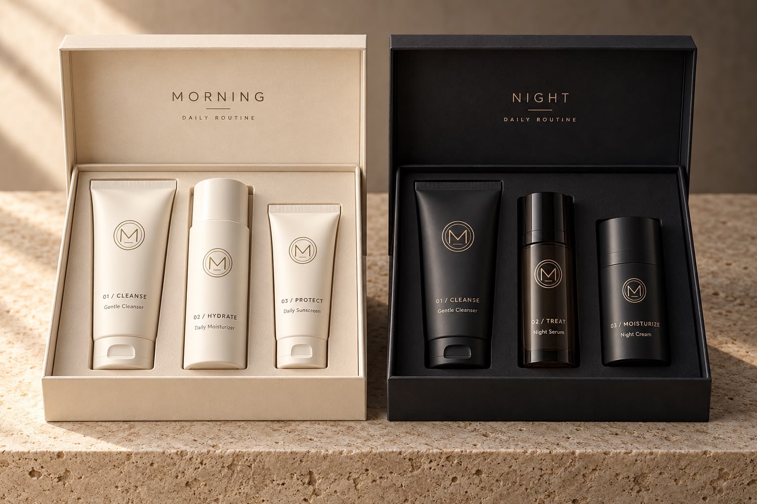 Morning + Night — concept mockup